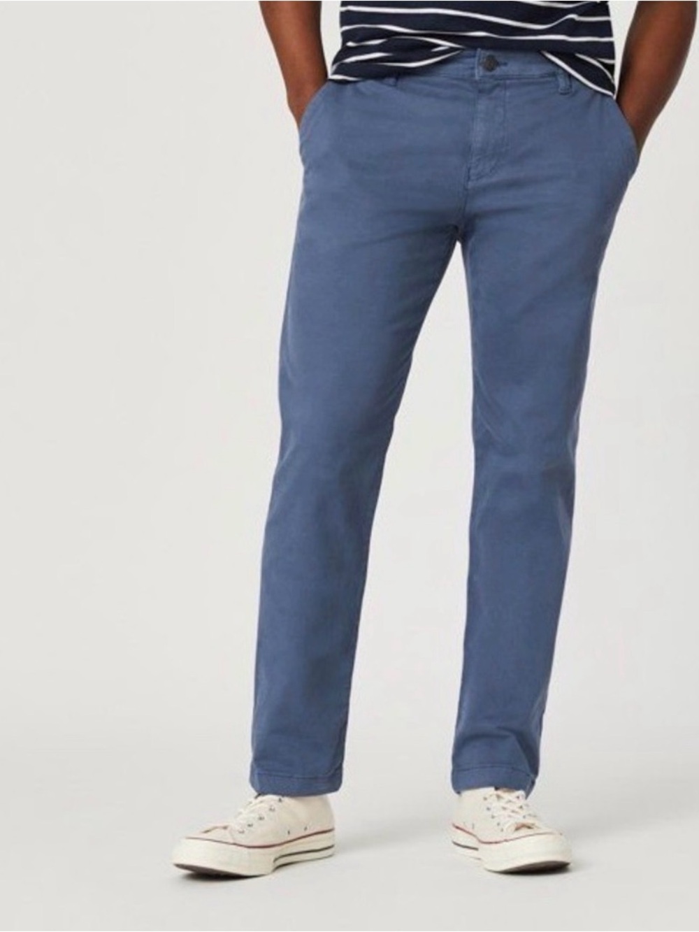 Mavi Edward Slim Straight Leg Chino Pants Vintage Indigo Sateen Twill 40x30